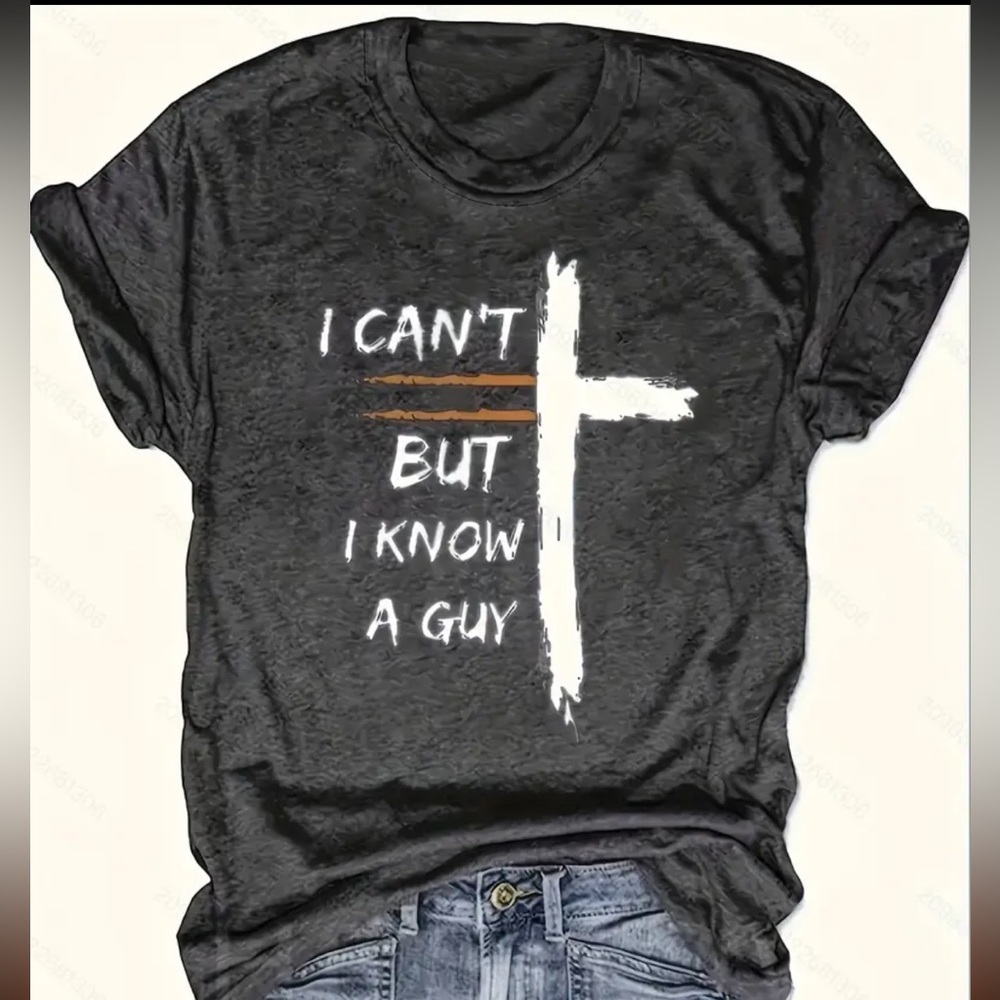 Woman’s Religion Cross Christian Tee Small